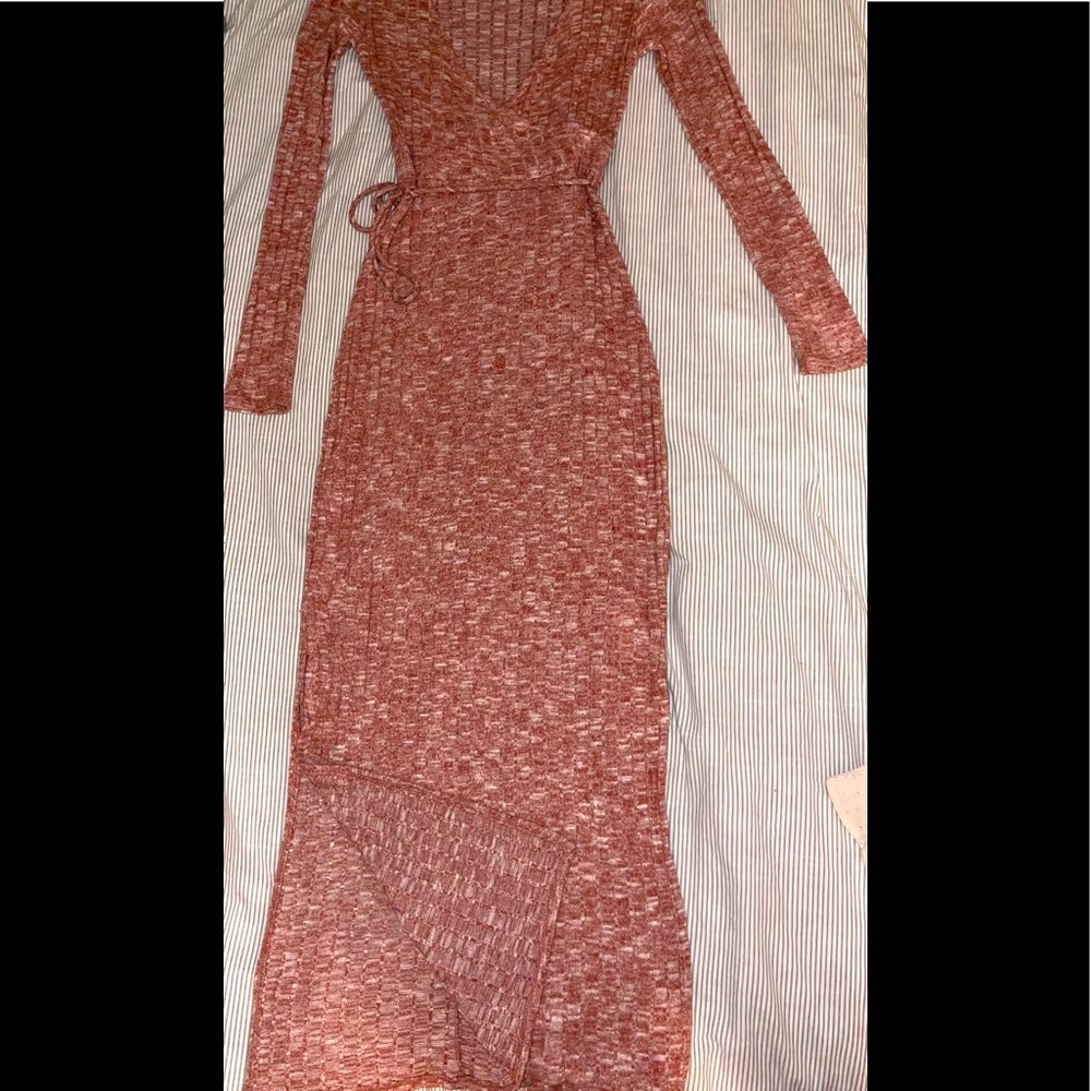 Maxi blush dress (size small )